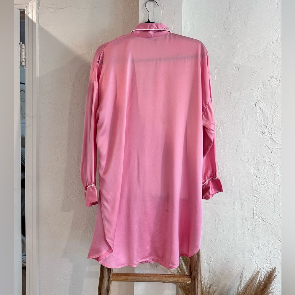 Christian Dior Vintage Dress Nightgown in Pink Monogram Size Size Medium - Picture 3 of 14